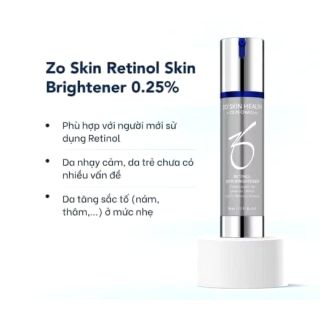 ZO SKIN HEALTH RETINOL 0,25% - 0,5% - 1% - Kem dưỡng trắng da