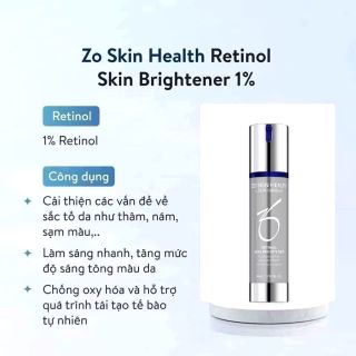 ZO SKIN HEALTH RETINOL 0,25% - 0,5% - 1% - Kem dưỡng trắng da