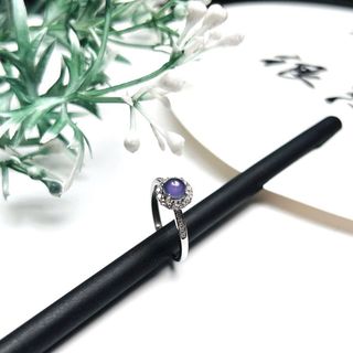 NHẪN TỬ LA LAN TÍM LÊN KHUNG BẠC