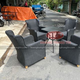 Ghế nhựa cafe nhựa giả mây cao cấp giá rẻ