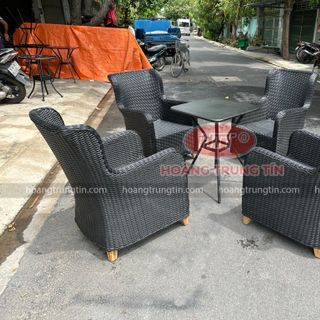 Ghế nhựa cafe nhựa giả mây cao cấp giá rẻ