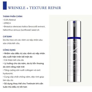 Kem chống lão hóa WRINKLE + TEXTURE REPAIR 50ml