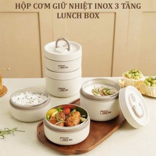 HỘP CƠM GIỮ NHIỆT 3 TẦNG LUNCH BOX giá sỉ