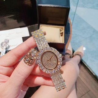 ĐỒNG HỒ NỮ CAO CẤP CHOPA FULL ĐÁ XOÀN PHA LÊ LẤP LÁNH 3