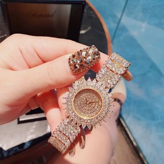 ĐỒNG HỒ NỮ CAO CẤP CHOPA FULL ĐÁ XOÀN PHA LÊ LẤP LÁNH 3