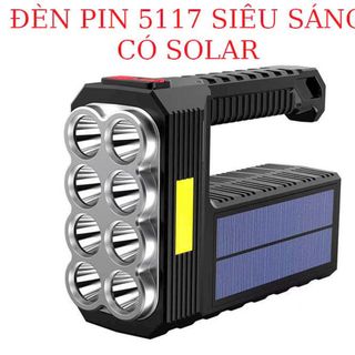 ĐÈN PIN 5117 SIÊU SÁNG CÓ SOLAR giá sỉ