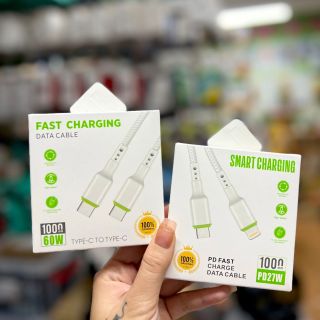 Cáp sạc nhanh Charging SJ-16 Hỗ trợ sạc nhanh 60W Độ dài dây 1m Dây bọc nhựa da cá siêu bền