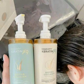 Cặp dầu gội xả VOUDIOTY KERATIN X9 BIOTIN & COLLAGEN giá sỉ