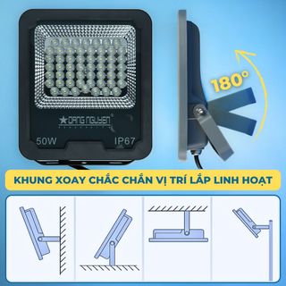 [Led Pha Tiết Kiệm Điện] Đèn Pha Led 50W Đặng Nguyễn, Chip Led cao cấp thích hơp cho không gian rộng
