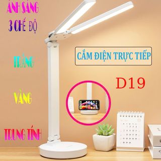 Đèn LED Để Bàn Học, Bàn Làm Việc, 2 Thanh Led Rời D19 giá sỉ