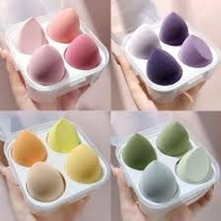 🌹 Set 4 Bông Mút Trang Điểm Kèm Hộp Đựng Xinh Xắn giá sỉ