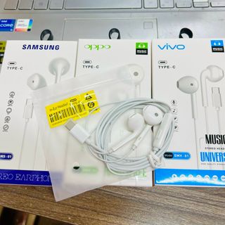 Tai nghe có dây cho samsung oppo vivo và các dòng android chân cắm typeC