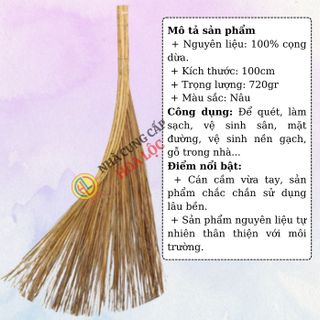 Chổi cọng dừa - chổi chà - chổi quét nước - chổi quét sân giá sỉ