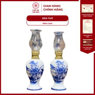 Vật Phẩm Thờ Men Lam Huế Họa Tiết Vẽ Tay Gốm Sứ Bát Tràng - Phúc Lộc Viên Minh giá sỉ