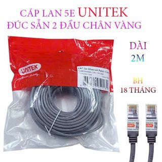 CÁP LAN 2M 5E UNITEK ĐÚC SẴN 2 ĐẦU CHÂN VÀNG giá sỉ