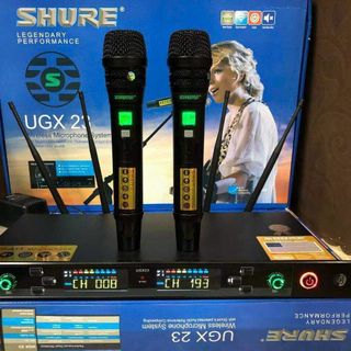 Micro không dây Shure ugx23 hát karaoke gia đình sân khấu giá sỉ