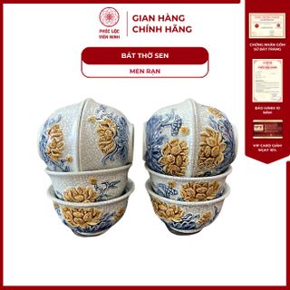 Vật Phẩm Thờ Men Rạn Cổ Họa Tiết Đắp Nổi Gốm Sứ Bát Tràng - Phúc Lộc Viên Minh