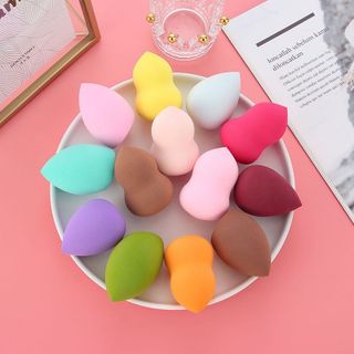 ❤ Bông phấn hồ lô kèm túi zip
