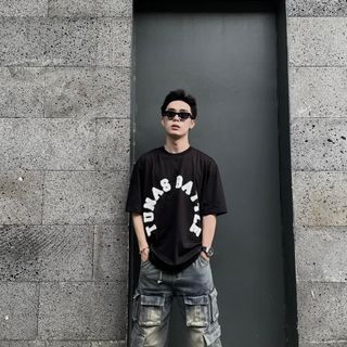 Áo thun nam cổ tròn vải cotton xịn