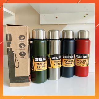 Bình Giữ Nhiệt Inox 304 Đựng Nước Nóng Lạnh DOUBLE WALL Dung TÍch 750ml