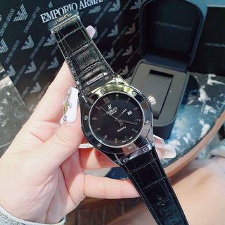 XẢ KHO ĐỒNG HỒ NAM THỜI TRANG HUB NIỀNG TRƠN DÂY DA 6