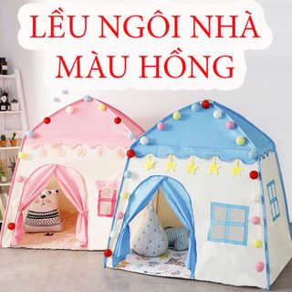 LỀU MÀU HỒNG XẾP GỌN HÌNH NGÔI NHÀ CHO BÉ CỰC XINH giá sỉ