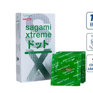 ￼Bao cao su Sagami Xtreme Dots, bcs gân gai bi siêu mỏng chống xuất tinh sớm kéo dài thời gian giá sỉ