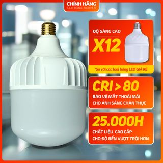 Đèn LED BULB TRỤ NHÔM 40W - Đèn nhỏ gọn, dể lắp đặt - Đèn thường dùng cho nhà xưởng, không gian lớn.