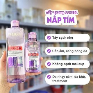 Nước Tẩy Trang Lo"real Tím Dành Cho Mọi Loại Da Size 400ml giá sỉ