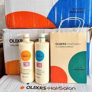 Cặp Dầu Gội Xả Olexrs Argan Oil Collagen Hair Salon 960ml Cho Tóc Khô Hư Tổn giá sỉ