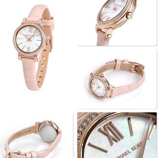 ĐỒNG HỒ NỮ CAO CẤP M KORS DÂY DA HỒNG MẶT NHỎ SIÊU XINH 4