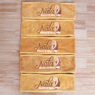 Bộ Khăn Thêu Hanoitex Logo Nala Spa Cho Khách