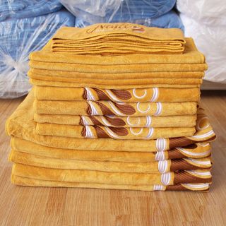 Bộ Khăn Thêu Hanoitex Logo Nala Spa Cho Khách