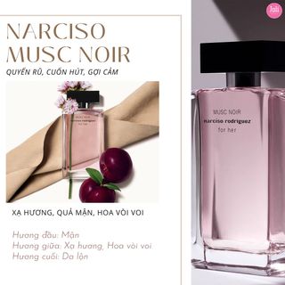 Nước Hoa Narciso Rodriguez Musc Noir EDP 100ml Trong Suốt