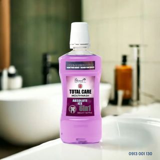 Nước súc miệng hàng ngày Glowel Total Care Absolute Ice 6in1 500ml Xuất xứ Anh quốc