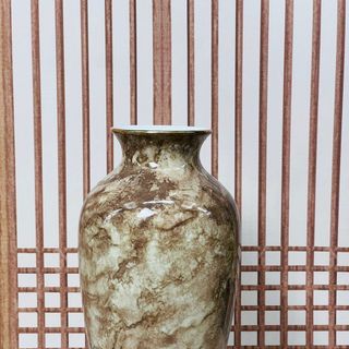 Bình Hoa Vân Đá Gốm Sứ Bát Tràng - Phúc Lộc Viên Minh