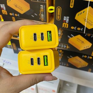 Củ sạc nhanh PD 65w AR-PD05  sạc nhanh full hộp 1 cổng USB+ 2 cổng PD giá sỉ