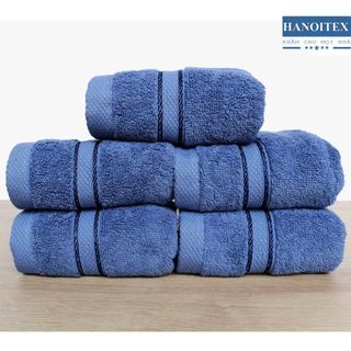 Khăn Mặt Cao Cấp HANOITEX 30*50cm 100% Cotton Mềm Mại, Thấm Hút Tốt, Kháng Khuẩn giá sỉ