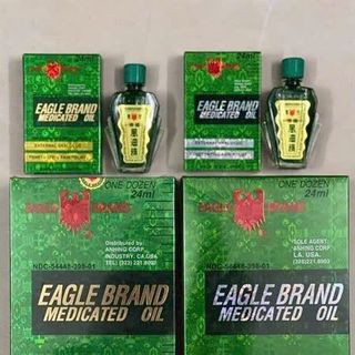 Dầu gió EagleBrand Medicated Oil 24ml-  dầu 2 nắp bao nóng giá sỉ