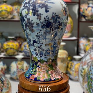 Mai Bình Men Màu & Men Màu Vẽ Vàng Gốm Sứ Bát Tràng - Phúc Lộc Viên Minh