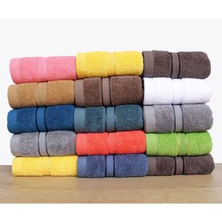 Sét 5 Khăn Mặt Cotton HANOITEX 100% Cotton Mềm Mại, Thấm Hút Tốt, Kháng Khuẩn