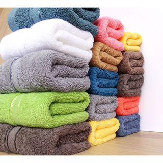 Sét 5 Khăn Mặt Cotton HANOITEX 100% Cotton Mềm Mại, Thấm Hút Tốt, Kháng Khuẩn