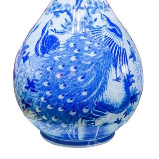 Tỳ Bà Men Lam & Men Màu Gốm Sứ Bát Tràng - Phúc Lộc Viên Minh
