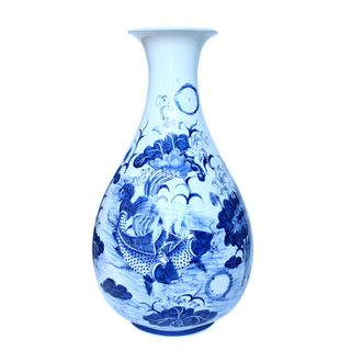 Tỳ Bà Men Lam & Men Màu Gốm Sứ Bát Tràng - Phúc Lộc Viên Minh