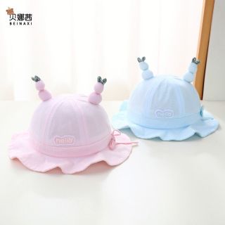 Mũ cho bé mùa xuân thu, trẻ sơ sinh và trẻ nhỏ, mũ che nắng ngư dân, mũ chậu chống gió thời trang cho bé vài tháng tuổi, mũ chống nắng cho nam nữ
