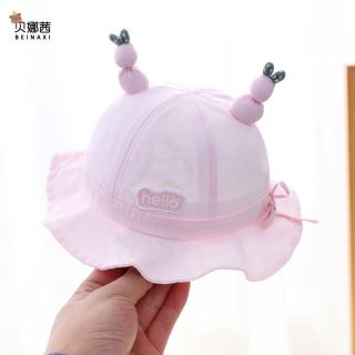 Mũ cho bé mùa xuân thu, trẻ sơ sinh và trẻ nhỏ, mũ che nắng ngư dân, mũ chậu chống gió thời trang cho bé vài tháng tuổi, mũ chống nắng cho nam nữ