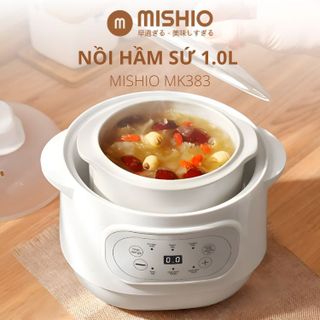 Nồi nấu cháo chưng yến 1 Lít Mishio MK383 giá sỉ