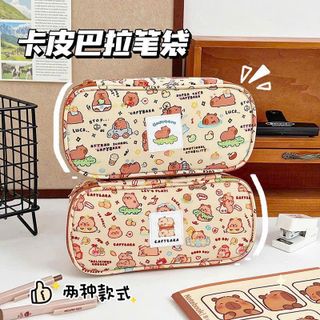 Túi đựng bút capybara cá sấu