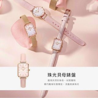 ĐỒNG HỒ NỮ CAO CẤP D.W PETITE DÂY LƯỚI HỒNG XÀ CỪ KÈM TEM KÍCH HOẠT BẢO HÀNH ĐIỆN TỬ