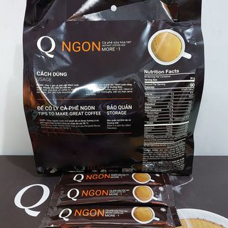 Thùng Cà Phê Sữa Ngon Trần Quang 10 bịch lớn 1.2Kg (60 gói nhỏ 20g)